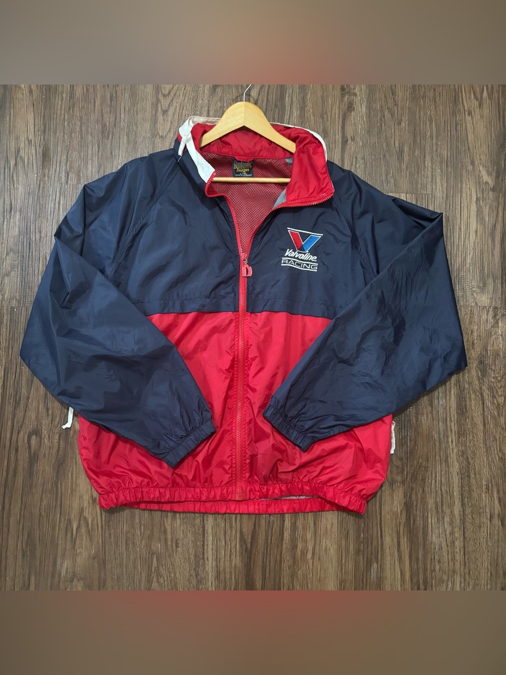Vintage Valvoline Racing Dunbrooke Colorblock Windbreaker Jacket L